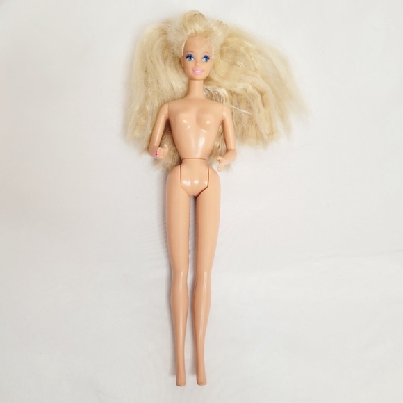 Vintage 1991 Totally Hair Blonde Barbie + Accessories *hair is cut* - Picture 11 of 15